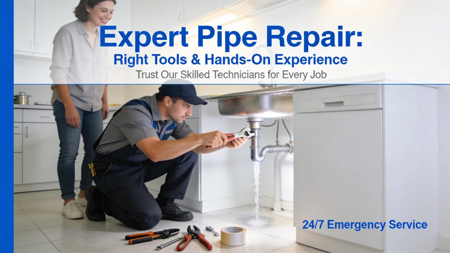 Homeowners can expect the right tools and hands-on experience applied to every pipe repair job, whether