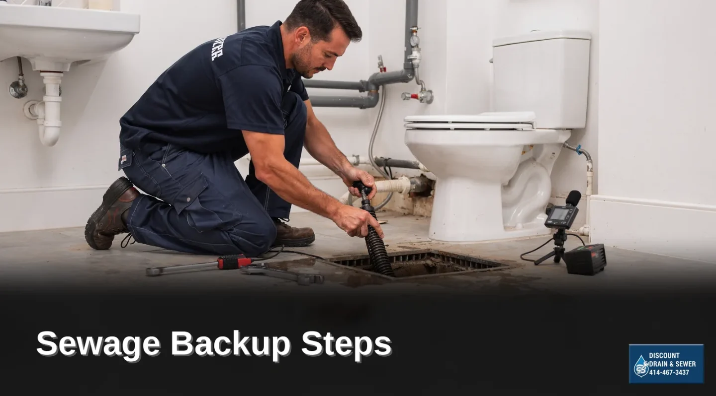 Discount Drain & Sewer Cleaning understands drain backups require urgent help and responds quickly