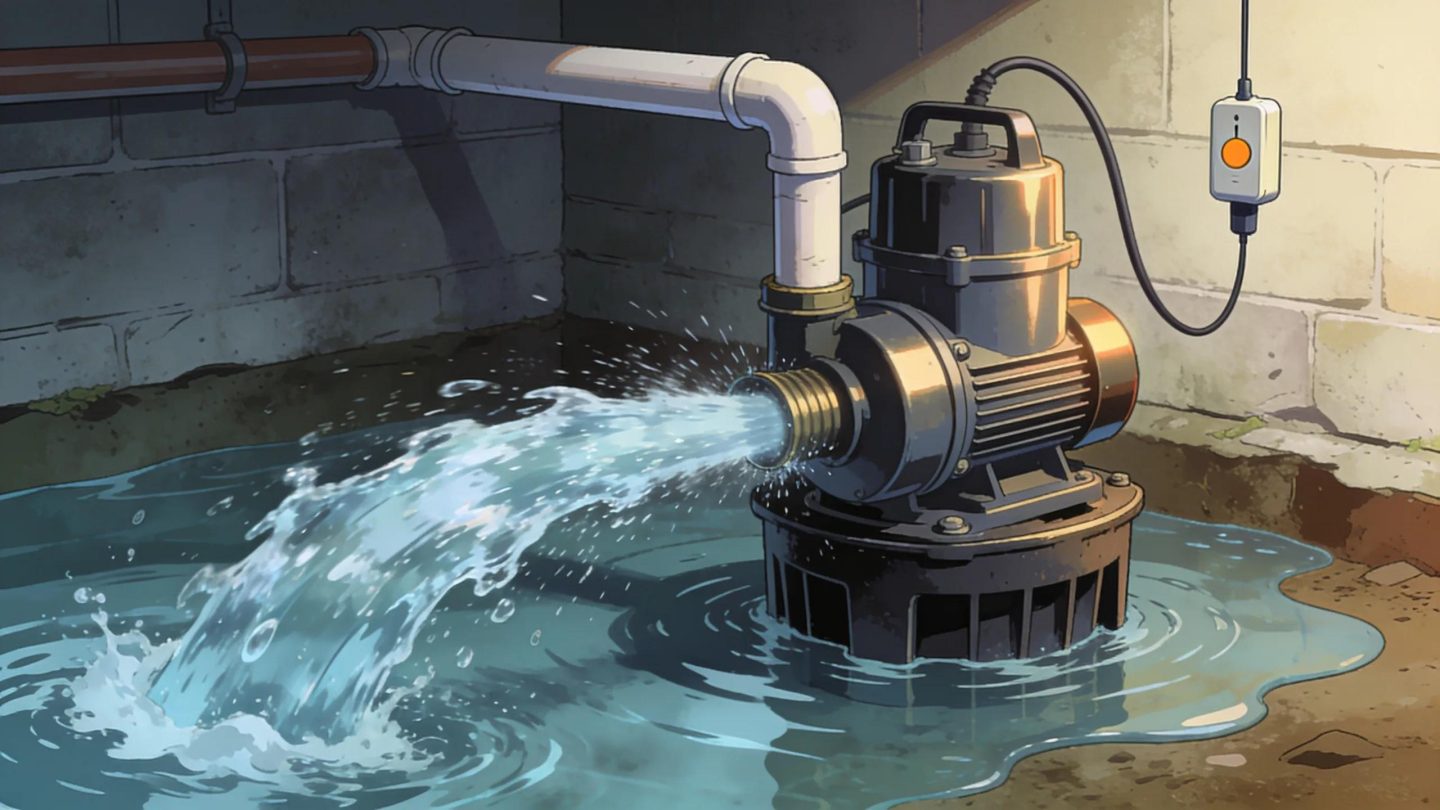 A backup emergency often shows up first as a sump pump that runs far more