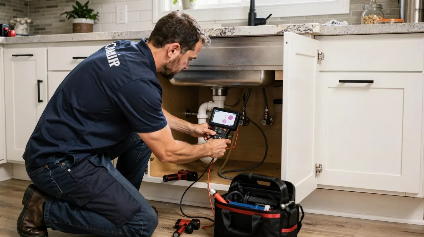 Plumbing service in a Milwaukee home centers on the water supply side of the property