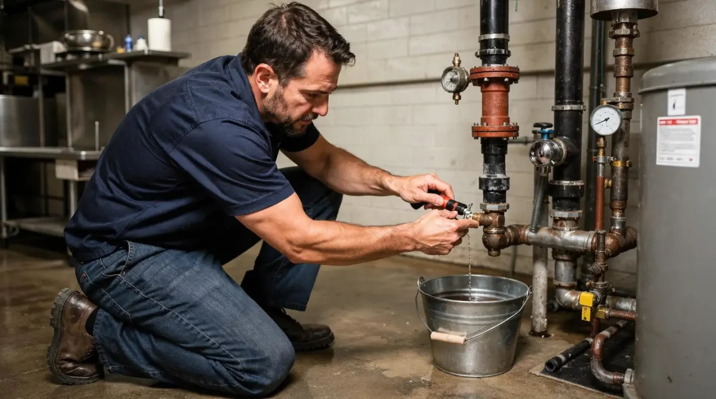 Stopping the flow of water is the very first move in any plumbing emergency, big